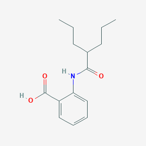 molecular formula C15H21NO3 B5833745 2-[(2-propylpentanoyl)amino]benzoic acid 