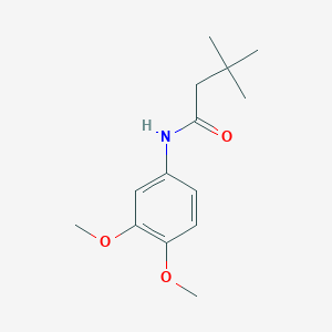 molecular formula C14H21NO3 B5833751 N-(3,4-dimethoxyphenyl)-3,3-dimethylbutanamide 