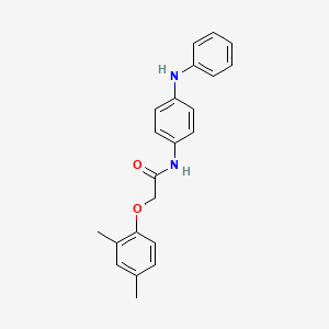 molecular formula C22H22N2O2 B5833772 N-(4-anilinophenyl)-2-(2,4-dimethylphenoxy)acetamide 
