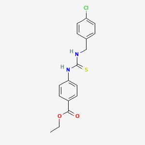 ethyl 4-({[(4-chlorobenzyl)amino]carbonothioyl}amino)benzoate