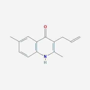 molecular formula C14H15NO B5833785 3-allyl-2,6-dimethyl-4-quinolinol 