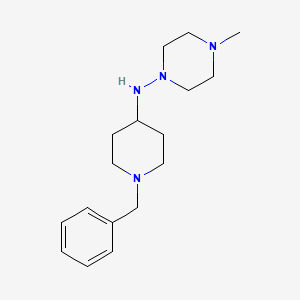 molecular formula C17H28N4 B5833825 N-(1-benzyl-4-piperidinyl)-4-methyl-1-piperazinamine 