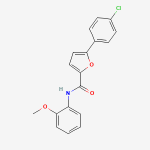 molecular formula C18H14ClNO3 B5833832 5-(4-chlorophenyl)-N-(2-methoxyphenyl)-2-furamide 