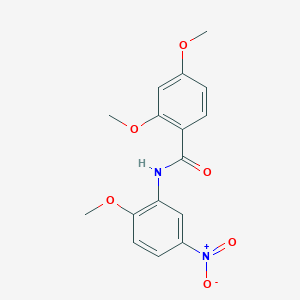 molecular formula C16H16N2O6 B5833859 2,4-dimethoxy-N-(2-methoxy-5-nitrophenyl)benzamide CAS No. 330215-67-3