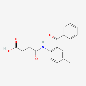 molecular formula C18H17NO4 B5833875 4-[(2-benzoyl-4-methylphenyl)amino]-4-oxobutanoic acid 