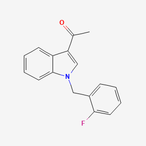 molecular formula C17H14FNO B5833882 1-[1-(2-fluorobenzyl)-1H-indol-3-yl]ethanone 