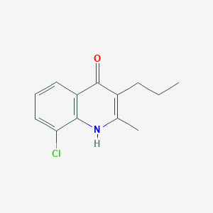 molecular formula C13H14ClNO B5833899 8-chloro-2-methyl-3-propyl-4-quinolinol 