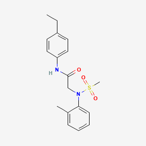 N~1~-(4-ethylphenyl)-N~2~-(2-methylphenyl)-N~2~-(methylsulfonyl)glycinamide