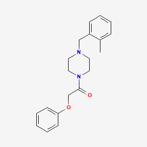 molecular formula C20H24N2O2 B5833927 1-(2-methylbenzyl)-4-(phenoxyacetyl)piperazine 