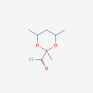 molecular formula C8H13ClO3 B583396 2,4,6-Trimethyl-1,3-dioxane-2-carbonyl chloride CAS No. 158035-64-4