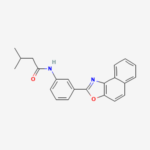 molecular formula C22H20N2O2 B5833962 3-methyl-N-(3-naphtho[1,2-d][1,3]oxazol-2-ylphenyl)butanamide 