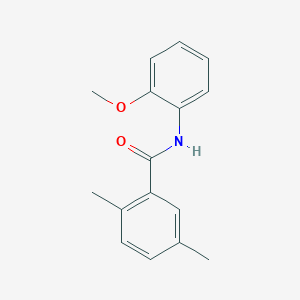 molecular formula C16H17NO2 B5833975 N-(2-methoxyphenyl)-2,5-dimethylbenzamide 