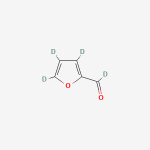 molecular formula C5H4O2 B583400 Furfural-d4 (Stabilized with BHT) CAS No. 1219803-80-1