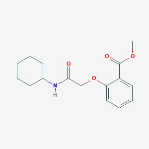 molecular formula C16H21NO4 B5834019 methyl 2-[2-(cyclohexylamino)-2-oxoethoxy]benzoate 