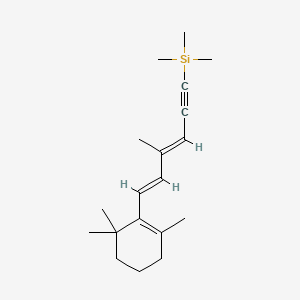 molecular formula C19H30Si B583402 1,3,3-三甲基-2-[(1E,3E)-3-甲基-6-(三甲基甲硅烷基)-1,3-己二烯-5-炔-1-基]-环己烯 CAS No. 228120-22-7