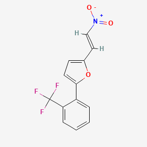 2-(2-nitrovinyl)-5-[2-(trifluoromethyl)phenyl]furan