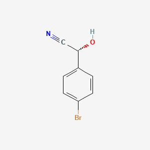 molecular formula C8H6BrNO B583407 (R)-(+)-4-Bromomandelonitrile CAS No. 150521-30-5
