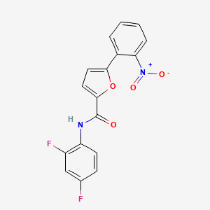 molecular formula C17H10F2N2O4 B5834082 N-(2,4-difluorophenyl)-5-(2-nitrophenyl)-2-furamide 