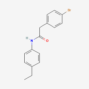 molecular formula C16H16BrNO B5834088 2-(4-bromophenyl)-N-(4-ethylphenyl)acetamide 