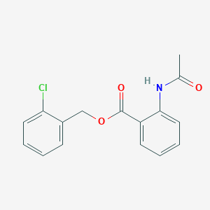 molecular formula C16H14ClNO3 B5834100 2-chlorobenzyl 2-(acetylamino)benzoate 