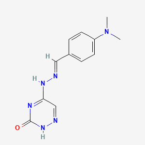 molecular formula C12H14N6O B5834110 4-(dimethylamino)benzaldehyde (3-oxo-2,3-dihydro-1,2,4-triazin-5-yl)hydrazone 