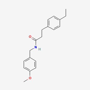 molecular formula C19H23NO2 B5834119 3-(4-ethylphenyl)-N-(4-methoxybenzyl)propanamide 