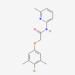 2-(4-bromo-3,5-dimethylphenoxy)-N-(6-methyl-2-pyridinyl)acetamide