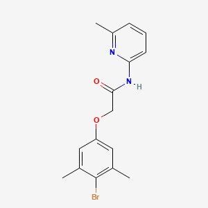 molecular formula C16H17BrN2O2 B5834124 2-(4-bromo-3,5-dimethylphenoxy)-N-(6-methyl-2-pyridinyl)acetamide 