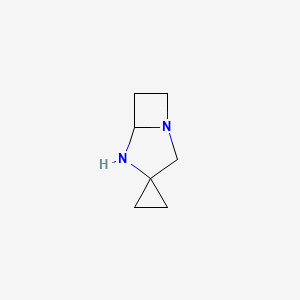 molecular formula C7H12N2 B583414 Spiro[1,4-diazabicyclo[3.2.0]heptane-3,1'-cyclopropane] CAS No. 147568-84-1