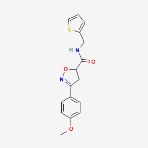 3-(4-methoxyphenyl)-N-(2-thienylmethyl)-4,5-dihydro-5-isoxazolecarboxamide