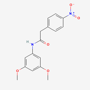 molecular formula C16H16N2O5 B5834153 N-(3,5-dimethoxyphenyl)-2-(4-nitrophenyl)acetamide 