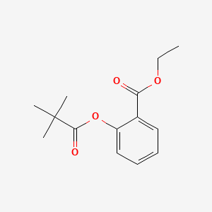 molecular formula C14H18O4 B583416 Ethyl 2-[(2,2-dimethylpropanoyl)oxy]benzoate CAS No. 125305-20-6