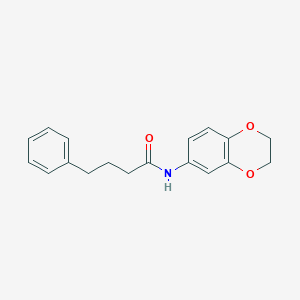 N-(2,3-dihydro-1,4-benzodioxin-6-yl)-4-phenylbutanamide