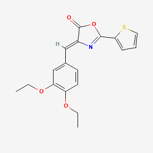 4-(3,4-diethoxybenzylidene)-2-(2-thienyl)-1,3-oxazol-5(4H)-one