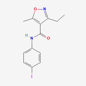 3-ethyl-N-(4-iodophenyl)-5-methyl-4-isoxazolecarboxamide