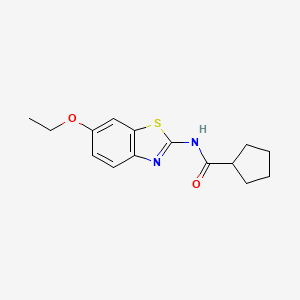 N-(6-ethoxy-1,3-benzothiazol-2-yl)cyclopentanecarboxamide