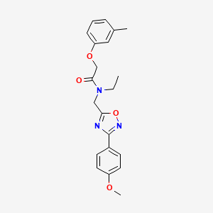 N-ethyl-N-{[3-(4-methoxyphenyl)-1,2,4-oxadiazol-5-yl]methyl}-2-(3-methylphenoxy)acetamide