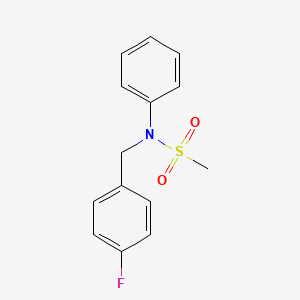 molecular formula C14H14FNO2S B5834214 N-(4-fluorobenzyl)-N-phenylmethanesulfonamide 