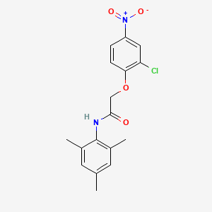 molecular formula C17H17ClN2O4 B5834241 2-(2-chloro-4-nitrophenoxy)-N-mesitylacetamide 