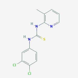 molecular formula C13H11Cl2N3S B5834255 N-(3,4-dichlorophenyl)-N'-(3-methyl-2-pyridinyl)thiourea 