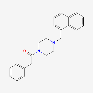 molecular formula C23H24N2O B5834258 1-(1-naphthylmethyl)-4-(phenylacetyl)piperazine 