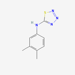 molecular formula C9H10N4S B5834285 N-(3,4-dimethylphenyl)-1,2,3,4-thiatriazol-5-amine 