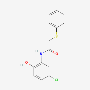 N-(5-chloro-2-hydroxyphenyl)-2-(phenylthio)acetamide