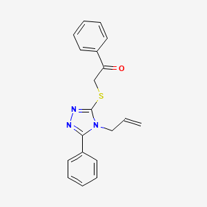2-[(4-allyl-5-phenyl-4H-1,2,4-triazol-3-yl)thio]-1-phenylethanone