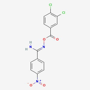 N'-[(3,4-dichlorobenzoyl)oxy]-4-nitrobenzenecarboximidamide