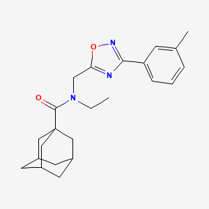 N-ethyl-N-{[3-(3-methylphenyl)-1,2,4-oxadiazol-5-yl]methyl}-1-adamantanecarboxamide