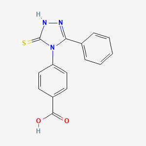 4-(3-phenyl-5-thioxo-1,5-dihydro-4H-1,2,4-triazol-4-yl)benzoic acid