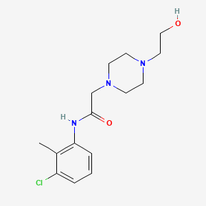 N-(3-chloro-2-methylphenyl)-2-[4-(2-hydroxyethyl)-1-piperazinyl]acetamide