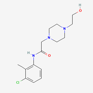 molecular formula C15H22ClN3O2 B5834391 N-(3-chloro-2-methylphenyl)-2-[4-(2-hydroxyethyl)-1-piperazinyl]acetamide CAS No. 523992-23-6