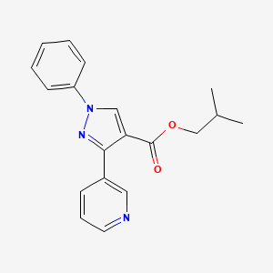 isobutyl 1-phenyl-3-(3-pyridinyl)-1H-pyrazole-4-carboxylate